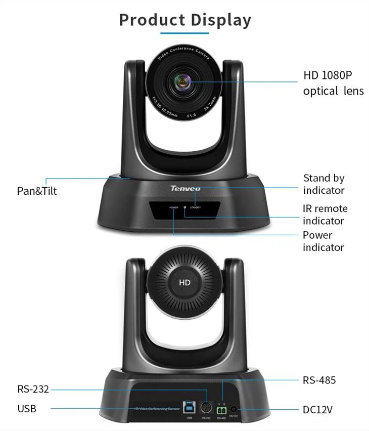 3X Zoom USB2.0 Business Video Calling Webcam