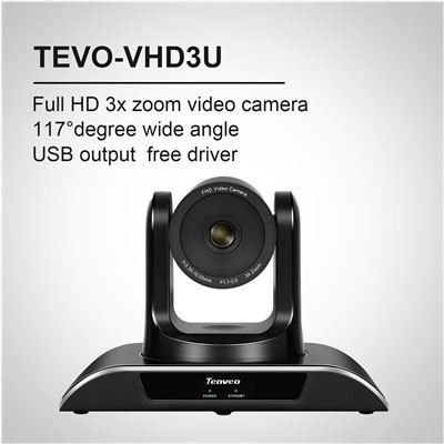 3X zoom HD videokonferencia